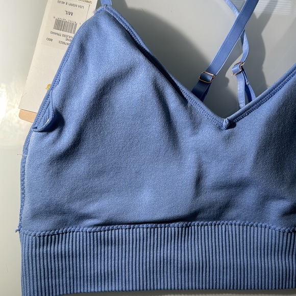Spiritual Gangster light blue ribbed bralette size Medium - Picture 6 of 10